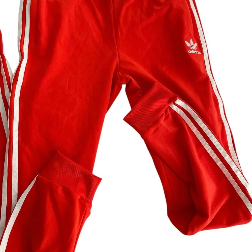 adidas Originals Kids Bright Orange Three-Stripe Track Jacket & Pants